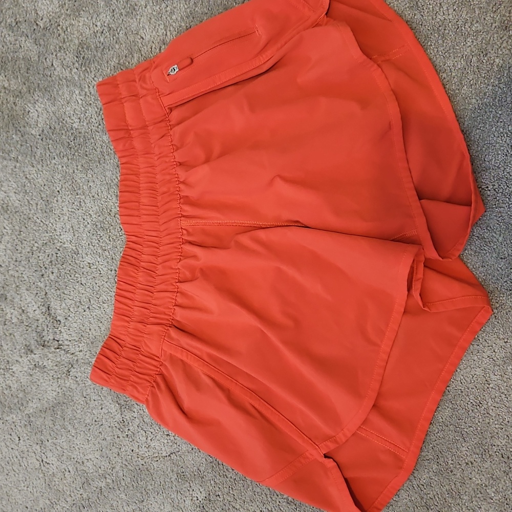 Lululemon Speed Up Shorts – Size 8 – Red/Orange – Running/Workout